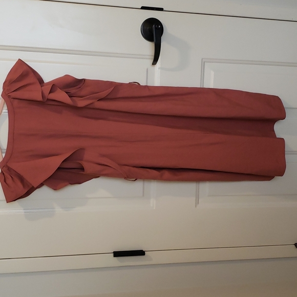 🌸H&M Women's Waist Tie Dress Sz 14 V-Neck Pullover Polyester Blend NWT🌸 - Picture 6 of 10